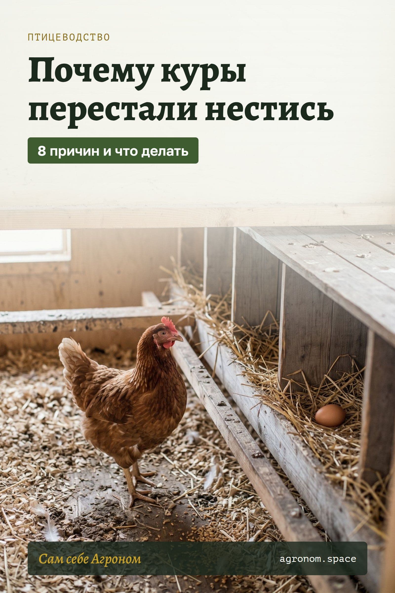 Пин для Pinterest: почему куры перестали нестись — 8 причин и что делать